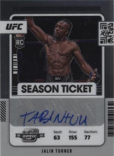 2022 Panini Chronicles UFC - Jalin Turner #CO-JTN