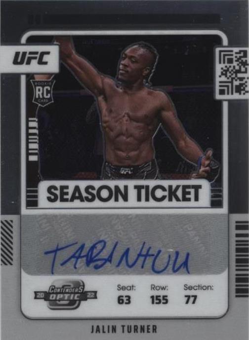 2022 Panini Chronicles UFC - Jalin Turner #CO-JTN