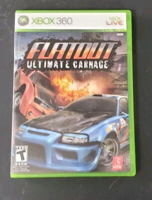 Flatout Ultimate Carnage - Microsoft Xbox 360 Complete CIB - TESTED WORKS