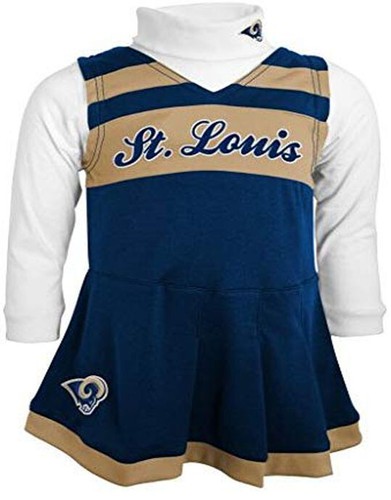 Outerstuff NFL Football Little Girls St Louis Rams Cheer Джемпер Платье с высоким воротником