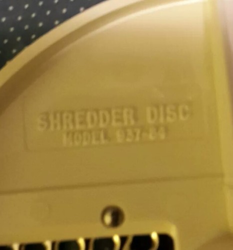 Oster Regency Kitchen Center SHREDDER DISC BLADE 937-84 & Discharge Disc