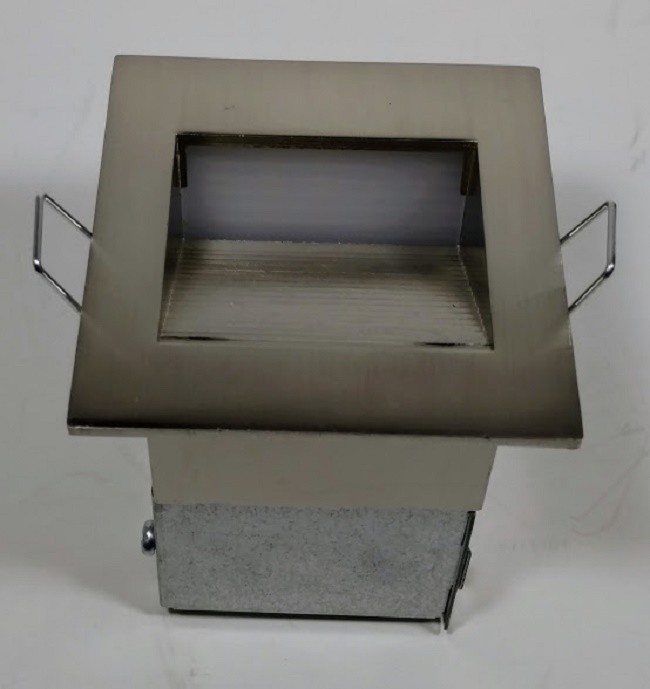 Inner Square Step Light LED Stairs American Lighting Stainless Steel Warm White.