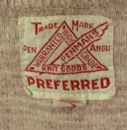 VTG 1930/40s Pink long johns UNDERWEAR UNION SUIT SZ L42