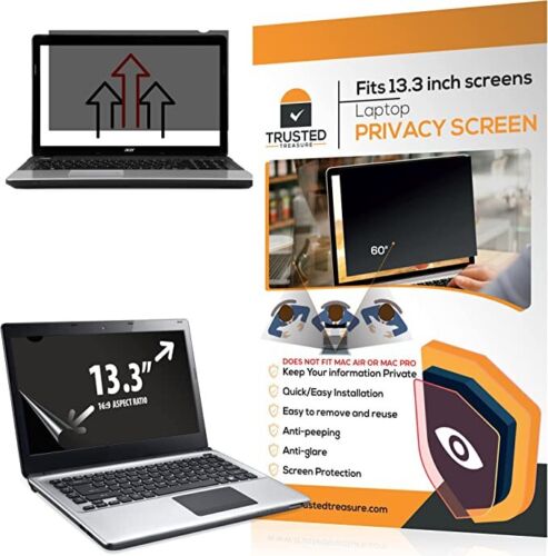 Laptop Privacy Screen 13.3 inch 16:9 Ratio - Anti Glare Screen Protector