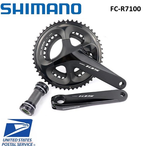 シマノ105 FC-R7100 50-34T 170mm Shimano 105 FC-R7100 2x12 Speed Hollowtech II Crankset ROAD