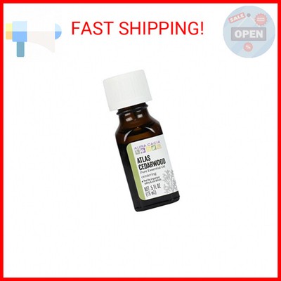 Aura Cacia Atlas Cedarwood Essential Oil, 0.5 Fluid Ounce, Packaging May Vary