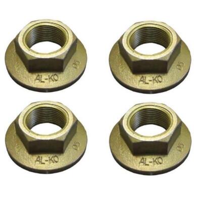 4 x ALKO One Shot 32mm Flanged Hub Nut Axle Caravan Trailer Towing - 581200