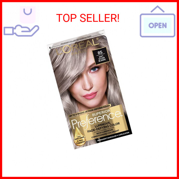 L'Oreal Paris Superior Preference Fade-Defying + Shine Permanent Hair Color, 8s