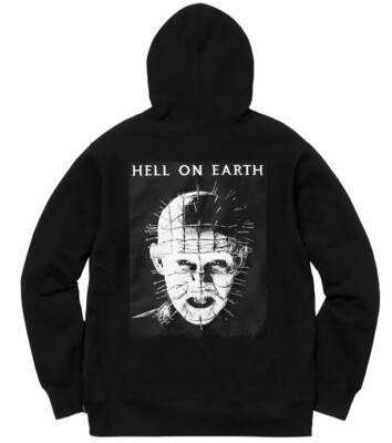 SUPREME HELLRAISER PINHEAD ZIP UP HOODIE SS18 SIZE LARGE SUPER RARE