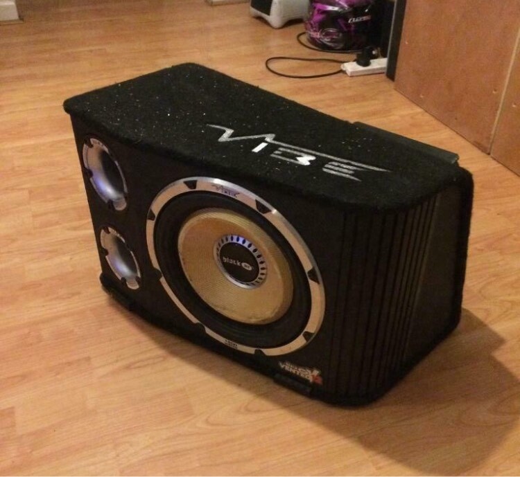 Vibe BLACK AIR 1600w Car Active Subwoofer (Builtin amp) in Nuneaton