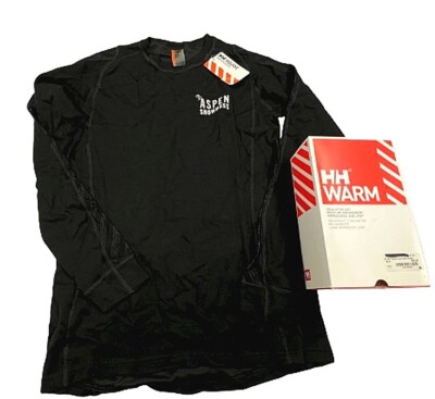  90Helly Hansen HH Warm Ice Crew Top NWT Sz L , XL Base Layer Women Black