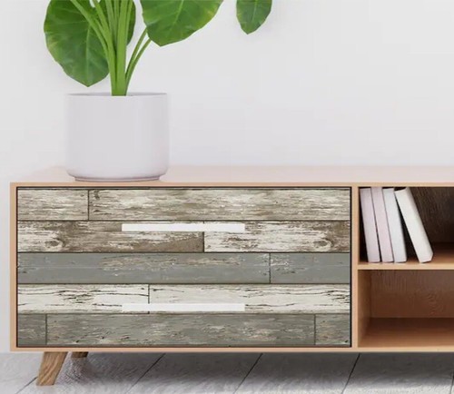 Wall Pops NuWallpaper Peel & Stick Scrap Wood 20.5" x 18' Realistic Wallpaper