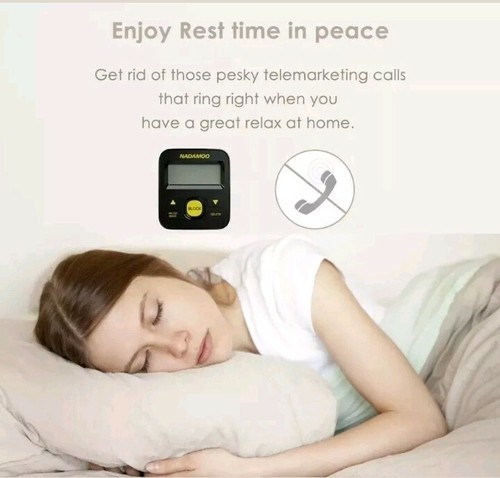 NADAMOO Call Blocker, One Click Block Unwanted Nuisance Call On Landline Phon...