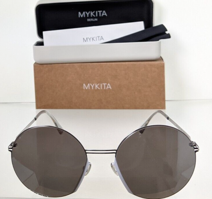 Pre-owned Mykita Brand Authentic  Lite Sun Jette Col. 401 57mm Silver Frame In Gray