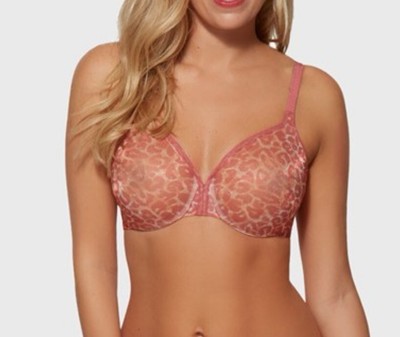 Gossard Glossies Leopard Blush Sheer Bra 32B