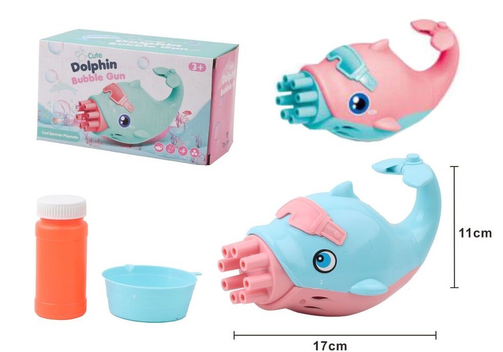 Pistola Delfino Spara Bolle Di Sapone Giocattoli Per Bambini Gadget Feste val