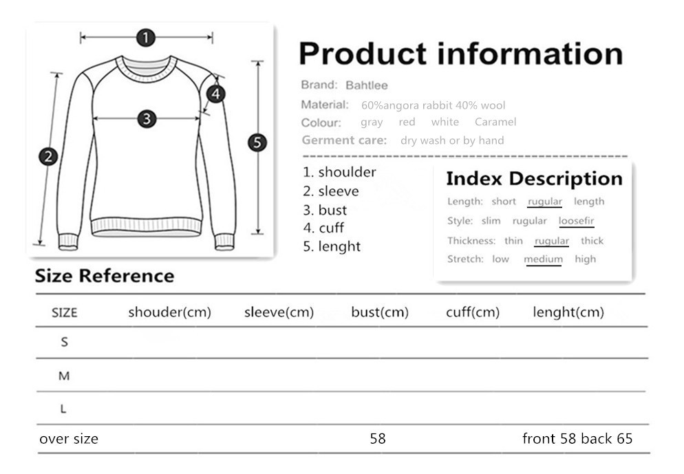 MARKENLOS ❄️4 COLORS ANGORA PULLOVER WOLLE KAPUZE WOOL HOODED JUMPER SWEATER MINK CASHMERE