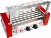 Commercial Rede Hot Dog Grill - 5 rollers - stainless steel