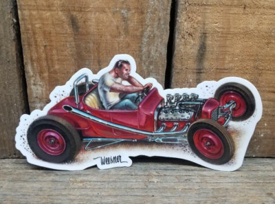 HARLEY DAVIDSON FLATHEAD STICKER KEITH WEESNER ART DECAL MOTORCYCLE BIKE CHOPPER