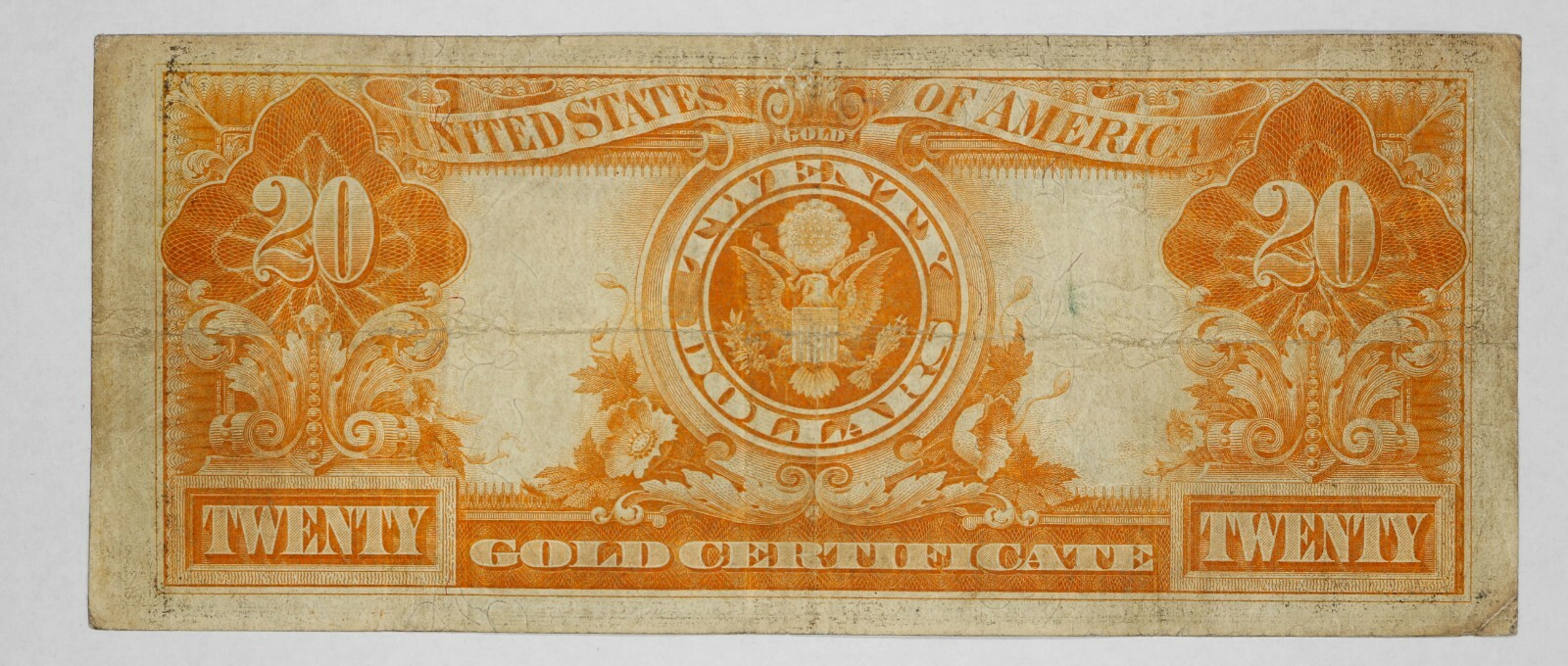 SERIES 1922 GOLD CERTIFICATE $20 CHOICE VF VERY FINE FR-1187 - PROBLEM FREE (616