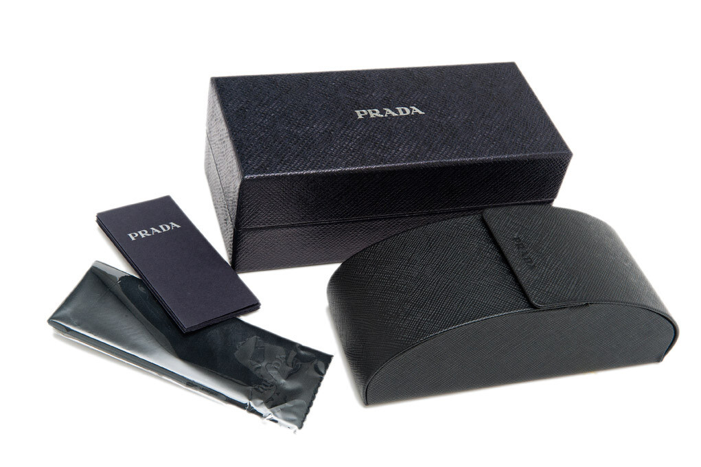 Pre-owned Prada Brand 2024  Women Sunglasses Pr 22zs 15s-5z1 Authentic Italy Frame Case In Gray