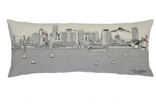Декоративная подушка для поясницы 35 White Portland Daylight Skyline