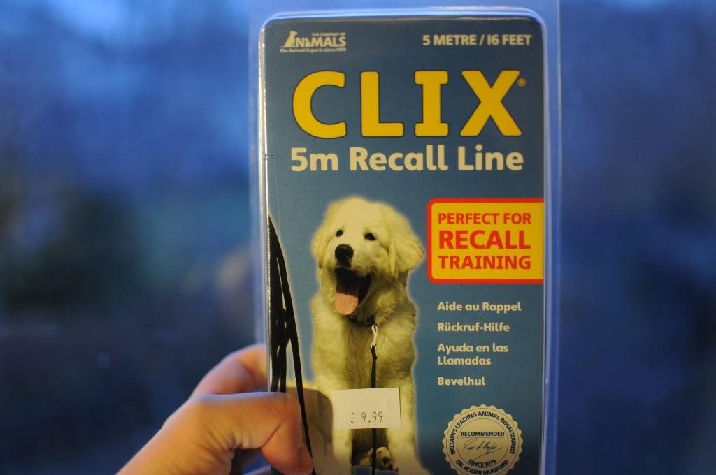 Dog Training Recall Lead (5m), Dog Whistle & Clicker in Easter Road