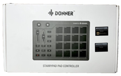 Donner STARRYPAD USB MIDI Pad Beat Maker Drum Machine 2 Assignable Fader