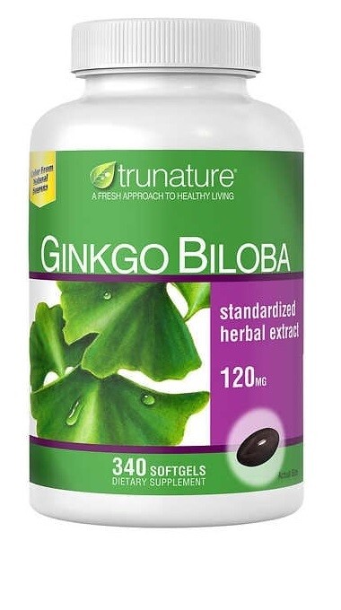 Trunature Ginko Biloba Dietary Supplement 340 Softgels