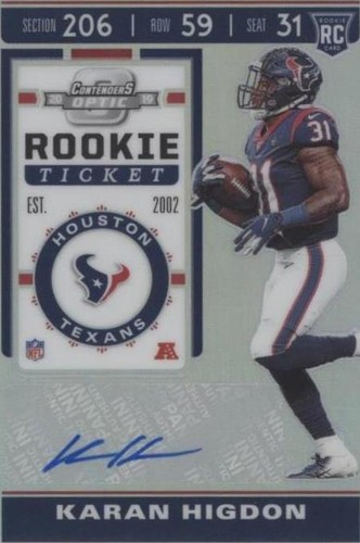 2019 Panini Contenders Optic Karan Higdon #185