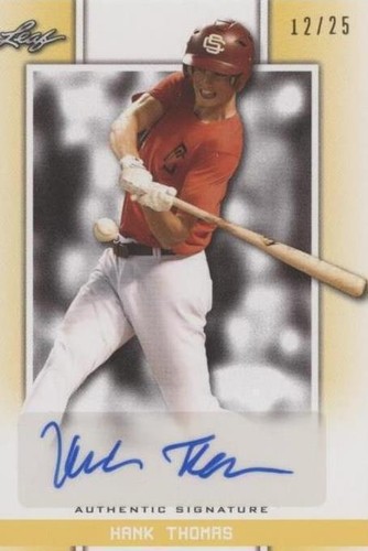 2019 Leaf Perfect Game National Showcase - Hank Thomas #BA-HT1