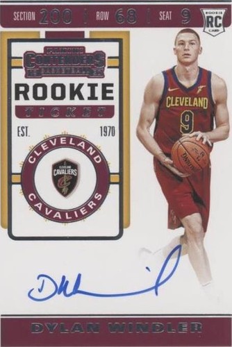 2019-20 Panini Contenders - Dylan Windler #129