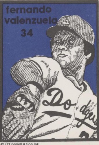 1984 O'Connell & Son Ink Series 1 - Fernando Valenzuela #34