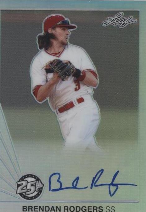 Leaf 25th Baseball 2015 - Brendan Rodgers #BA-BR1