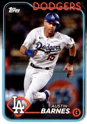2024 Topps Series 2 Austin Barnes American Flag Border