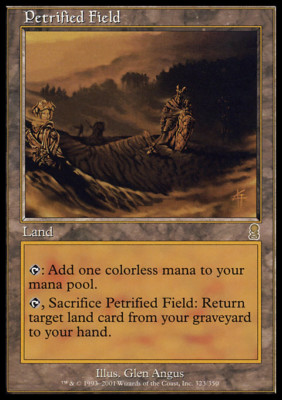 MTG【石化した原野/Petrified Field】foil ODY MTG✨PETRIFIED FIELD FOIL✨Odyssey PSA 9 MINT RARE Vintage