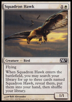 Magic the Gathering MTG Squadron Hawk (33) Magic 2011   LP