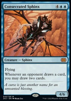 MTG Magic the Gathering Consecrated Sphinx (43/603) Double Masters 2022 LP