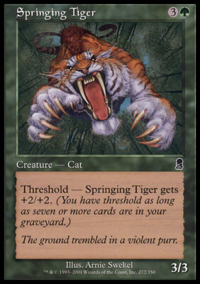 MTG Magic the Gathering Springing Tiger (272/352) Odyssey LP