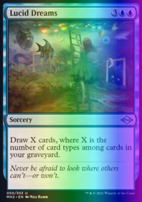 Magic the Gathering MTG Lucid Dreams (50) Modern Horizons 2   NM FOIL