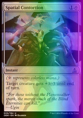 MTG Magic the Gathering Spatial Contortion (8/198) Oath of the Gatewatch NM FOIL