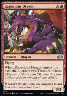 MTG Magic the Gathering Rapacious Dragon (80/835) Jumpstart 2022 NM