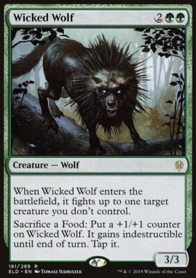 MTG Magic the Gathering Wicked Wolf (181/477) Throne of Eldraine LP