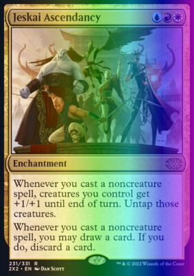 MTG Magic the Gathering Jeskai Ascendancy (231/686) Double Masters 2022 LP FOIL
