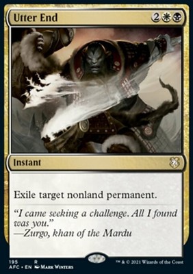 MTG Utter End (195) Adventures in the Forgotten Realms Commander  LP