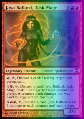 Magic the Gathering MTG Jaya Ballard, Task Mage (166) Time Spiral   LP FOIL