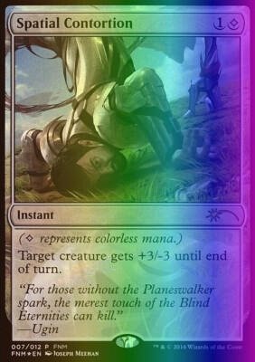 MTG Spatial Contortion (7/12) Friday Night Magic 2016 LP FOIL