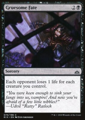 MTG Magic the Gathering Gruesome Fate (75/219) Rivals of Ixalan LP