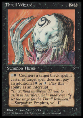 Magic the Gathering MTG Thrull Wizard (46) Fallen Empires   LP