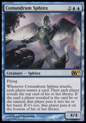 Magic the Gathering MTG Conundrum Sphinx (51) Magic 2011   LP